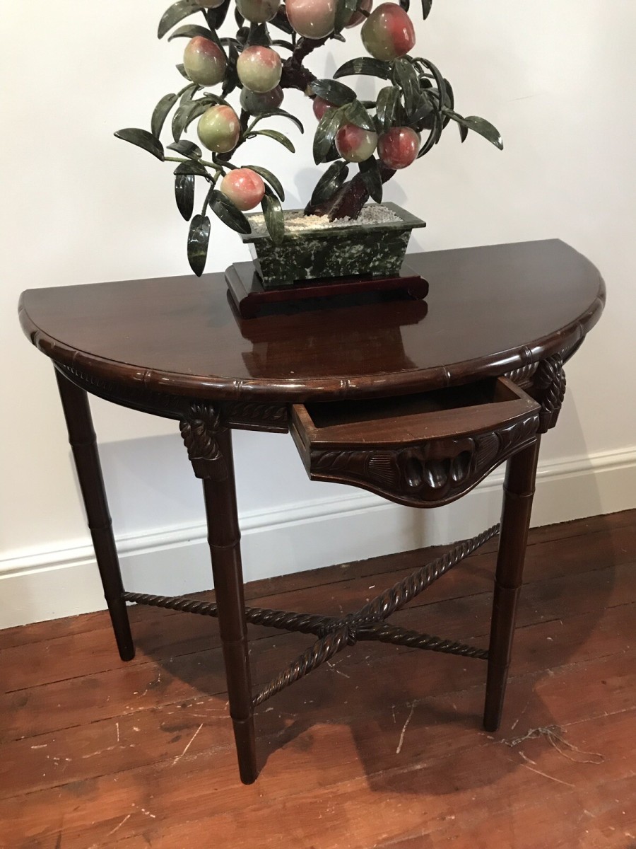 Rare Maritime Nautical Ships Captains Table In Rich Mahogany