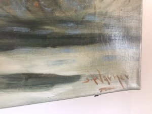 Impressive Scow Scene Oil Painting Of Stags Running Across Viennese Landscape Original Artwork Signed By The Artist S Warner Oil On Canvas Good Detail Showing Immense Light And Shade Truly Magical Scene Unframed Artwork