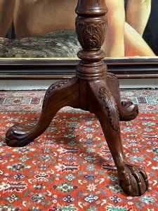 Wonderfully Elegant Georgian Style Wine Table In Solid Elmwood. Quality Reproduction Piece In Stunning Condition.